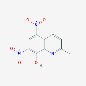 molecular formula C10H7N3O5 B1601843 2-Methyl-5,7-dinitroquinolin-8-ol CAS No. 38543-75-8