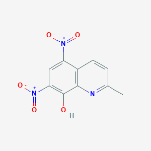 molecular formula C10H7N3O5 B1601843 8-Hydroxy-2-methyl-5,7-dinitroquinoline CAS No. 38543-75-8
