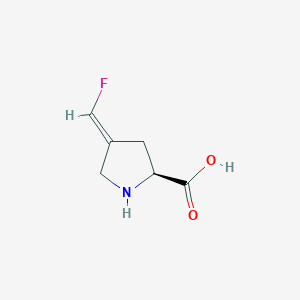 molecular formula C6H8FNO2 B160186 L-Proline, 4-(fluoromethylene)-, (E)-(9CI) CAS No. 138958-01-7