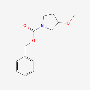 molecular formula C13H17NO3 B1601911 Benzyl 3-methoxypyrrolidine-1-carboxylate CAS No. 130403-95-1