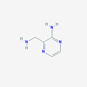 molecular formula C5H8N4 B1601913 3-(Aminomethyl)pyrazin-2-amine CAS No. 25911-74-4