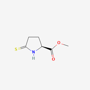 molecular formula C6H9NO2S B1601920 Methyl 5-thioxo-L-prolinate CAS No. 85178-37-6