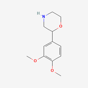 molecular formula C12H17NO3 B1601921 2-(3,4-Dimethoxyphenyl)morpholine CAS No. 100370-59-0