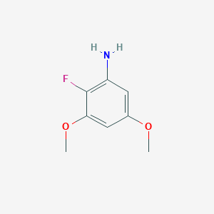 molecular formula C8H10FNO2 B1601933 3,5-Dimethoxy-2-fluoroaniline CAS No. 651734-61-1