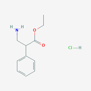 Ethyl 3-amino-2-phenylpropanoate hydrochloride