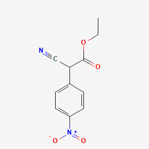 molecular formula C11H10N2O4 B1601984 Ethyl 2-cyano-2-(4-nitrophenyl)acetate CAS No. 91090-86-7