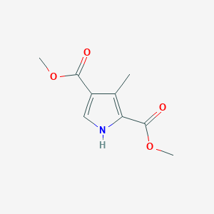 molecular formula C9H11NO4 B1601990 Dimethyl 3-methyl-1H-pyrrole-2,4-dicarboxylate CAS No. 3780-42-5