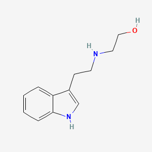 molecular formula C12H16N2O B1601995 2-((2-(1H-Indol-3-yl)ethyl)amino)ethanol CAS No. 37465-61-5