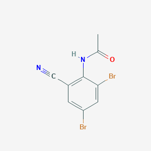 N-(2,4-Dibromo-6-cyanophenyl)acetamide