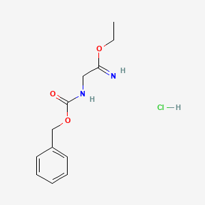 Ethyl 2-(((benzyloxy)carbonyl)amino)acetimidate hydrochloride