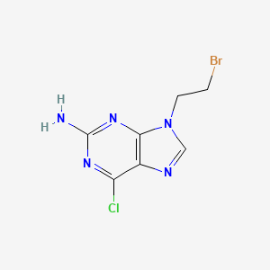 molecular formula C7H7BrClN5 B1602081 9-(2-Bromoethyl)-6-chloro-9H-purin-2-amine CAS No. 214201-64-6