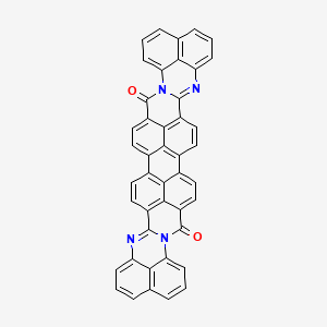 molecular formula C44H20N4O2 B1602082 7,17,28,38-tetrazatridecacyclo[24.16.2.22,5.18,12.129,33.03,22.04,19.06,17.023,43.027,38.040,44.016,46.037,45]octatetraconta-1(42),2,4,6,8,10,12(46),13,15,19,21,23(43),24,26(44),27,29,31,33(45),34,36,40,47-docosaene-18,39-dione CAS No. 6859-32-1