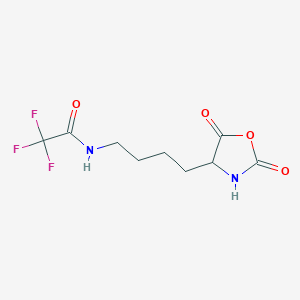 molecular formula C9H11F3N2O4 B1602094 N-[4-(2,5-Dioxo-1,3-oxazolidin-4-YL)butyl]-2,2,2-trifluoroacetamide CAS No. 787-87-1