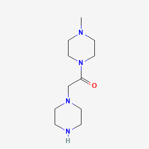 molecular formula C11H22N4O B1602096 1-Methyl-4-(piperazin-1-ylacetyl)piperazine CAS No. 94012-35-8