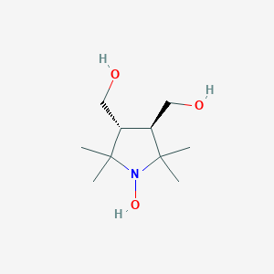 molecular formula C₁₀H₂₀NO₃ B016021 trans-3,4-Bis(hydroxymethyl)-2,2,5,5-tetramethylpyrrolidin-1-yloxyl CAS No. 229621-07-2