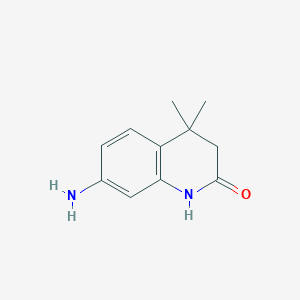 7-amino-4,4-dimethyl-3,4-dihydroquinolin-2(1H)-one