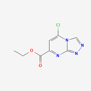 molecular formula C8H7ClN4O2 B1602108 Ethyl 5-chloro[1,2,4]triazolo[4,3-a]pyrimidine-7-carboxylate CAS No. 99951-90-3