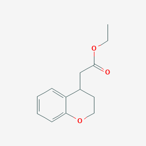 molecular formula C13H16O3 B1602110 ethyl 2-(3,4-dihydro-2H-chromen-4-yl)acetate CAS No. 119304-96-0