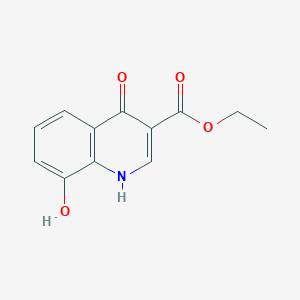 molecular formula C12H11NO4 B1602113 Ethyl 4,8-dihydroxyquinoline-3-carboxylate CAS No. 27333-37-5