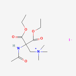 molecular formula C13H25IN2O5 B1602114 (2-Acetamido-2,2-dicarboxyethyl)trimethylammonium Iodide Diethyl Ester CAS No. 7689-61-4