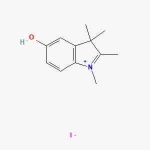 molecular formula C12H16INO B1602123 5-Hydroxy-1,2,3,3-tetramethyl-3H-indol-1-ium iodide CAS No. 59223-23-3