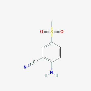 molecular formula C8H8N2O2S B1602131 2-Amino-5-methylsulfonylbenzonitrile CAS No. 26841-51-0
