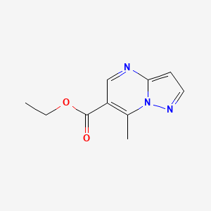 molecular formula C10H11N3O2 B1602134 7-甲基吡唑并[1,5-a]嘧啶-6-羧酸乙酯 CAS No. 90840-54-3