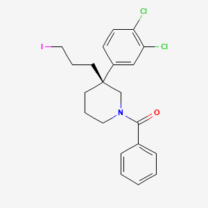 (S)-(3-(3,4-Dichlorophenyl)-3-(3-iodopropyl)piperidin-1-yl)(phenyl)methanone