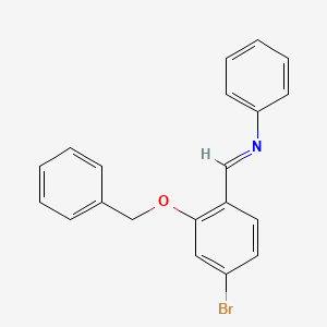(E)-N-(2-(Benzyloxy)-4-bromobenzylidene)aniline