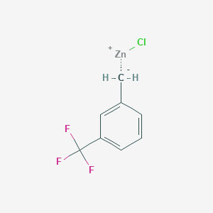 molecular formula C8H6ClF3Zn B1602150 3-(Trifluoromethyl)benzylzinc chloride solution CAS No. 480438-42-4