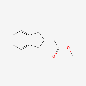 molecular formula C12H14O2 B1602157 Methyl 2-(2,3-dihydro-1H-inden-2-yl)acetate CAS No. 53273-37-3