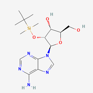 molecular formula C16H27N5O4Si B1602180 Adenosine, 2'-O-[(1,1-dimethylethyl)dimethylsilyl]- CAS No. 69504-13-8