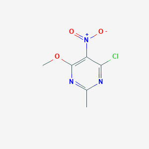 molecular formula C6H6ClN3O3 B1602186 4-氯-6-甲氧基-2-甲基-5-硝基嘧啶 CAS No. 60331-15-9