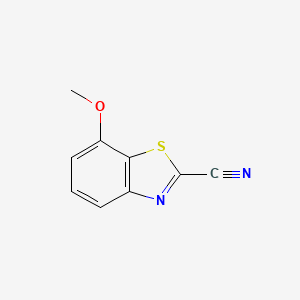 molecular formula C9H6N2OS B1602188 7-Methoxybenzo[d]thiazole-2-carbonitrile CAS No. 7267-36-9