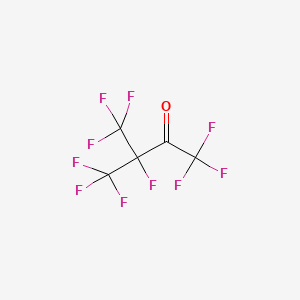 molecular formula C5F10O B1602197 1,1,1,3,4,4,4-Heptafluoro-3-(trifluoromethyl)butan-2-one CAS No. 756-12-7