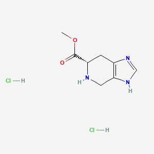 molecular formula C8H13Cl2N3O2 B1602202 (S)-Methyl 4,5,6,7-tetrahydro-3H-imidazo[4,5-C]pyridine-6-carboxylate 2hcl CAS No. 114786-39-9