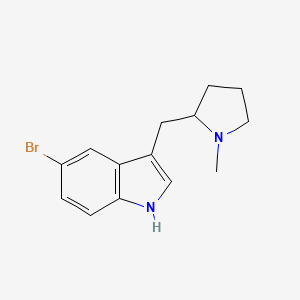 molecular formula C14H17BrN2 B1602223 5-bromo-3-((1-methylpyrrolidin-2-yl)methyl)-1H-indole CAS No. 312949-16-9