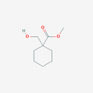 molecular formula C9H16O3 B1602234 Cyclohexanecarboxylic acid, 1-(hydroxymethyl)-, methyl ester CAS No. 104654-66-2