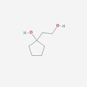 molecular formula C7H14O2 B1602235 1-(2-Hydroxyethyl)cyclopentanol CAS No. 73089-93-7