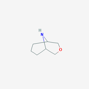 molecular formula C7H13NO B1602250 3-Oxa-9-azabicyclo[3.3.1]nonane CAS No. 280-99-9