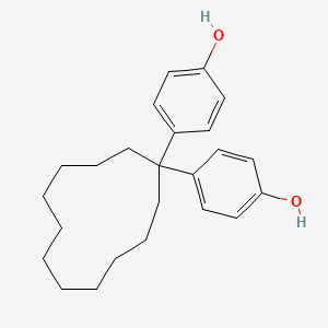 molecular formula C24H32O2 B1602267 4,4'-(Cyclododecane-1,1-diyl)diphenol CAS No. 29651-54-5