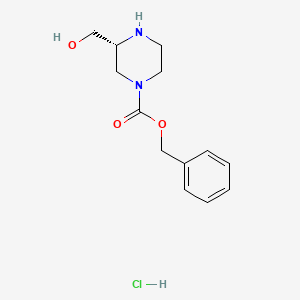 (R)-Benzyl 3-(hydroxymethyl)piperazine-1-carboxylate hydrochloride