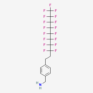 4-(3,3,4,4,5,5,6,6,7,7,8,8,9,9,10,10,10-Heptadecafluorodecyl)benzylamine