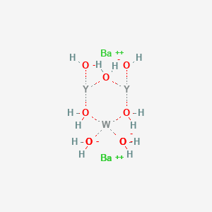 Barium(2+);tungsten;yttrium;hexahydroxide;trihydrate