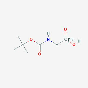 molecular formula C7H13NO4 B1602286 Boc-Glycine-13C CAS No. 97352-64-2