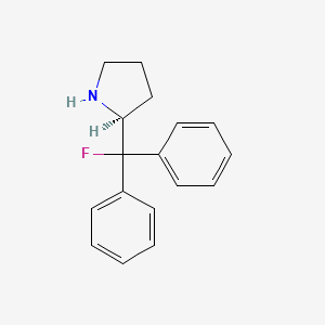 molecular formula C17H18FN B1602290 (S)-(-)-2-(Fluorodiphenylmethyl)pyrrolidine CAS No. 274674-23-6