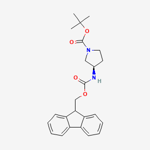 (R)-tert-Butyl 3-((((9H-fluoren-9-yl)methoxy)carbonyl)amino)pyrrolidine-1-carboxylate