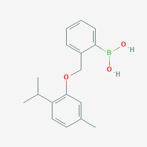 molecular formula C17H21BO3 B1602294 2-[(2-Isopropyl-5-methylphenoxy)methyl]phenylboronic acid CAS No. 1072951-87-1
