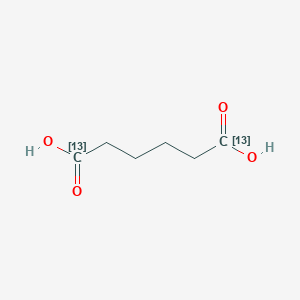 molecular formula C6H10O4 B160230 (1,6-13C2)Hexanedioic acid CAS No. 133954-44-6