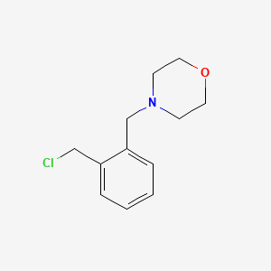 molecular formula C12H16ClNO B1602306 4-[[2-(Chloromethyl)phenyl]methyl]morpholine CAS No. 937664-34-1